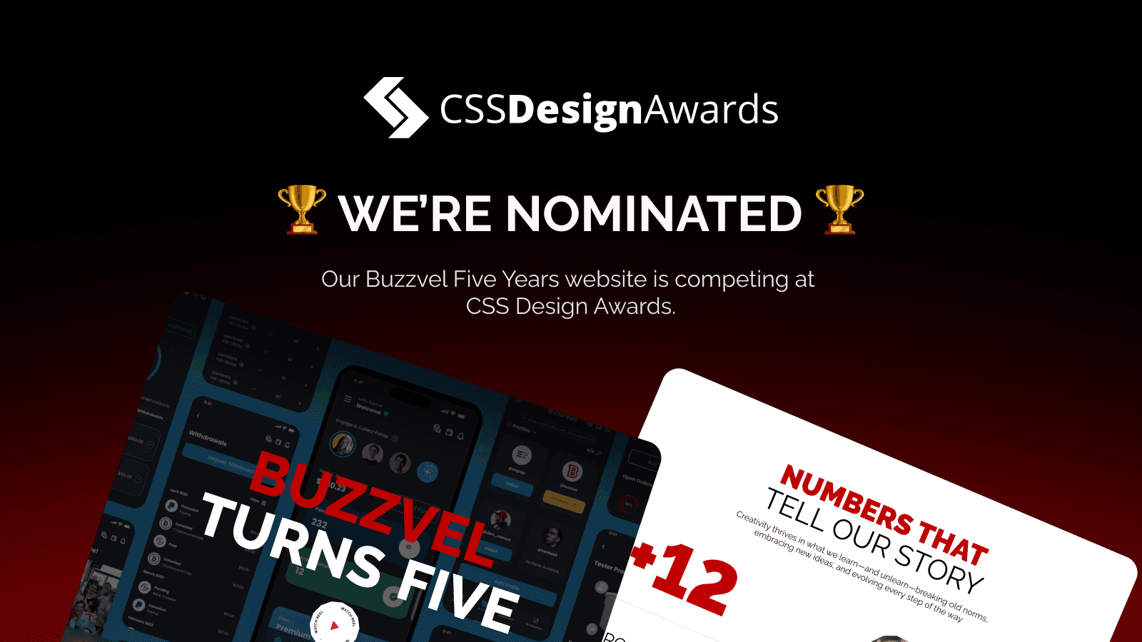 We’re nominated 🏆 We’re nominated 🏆